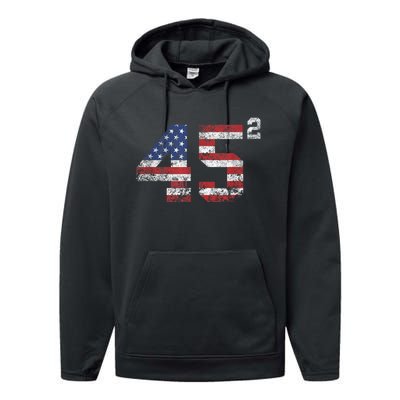 Rump 2024 45 Squared Second Term USA Vintage Performance Fleece Hoodie