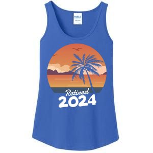 Retired 2024 Beach Palm Tree Summer Vibes Ladies Essential Tank