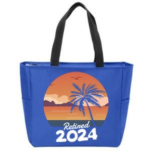 Retired 2024 Beach Palm Tree Summer Vibes Zip Tote Bag