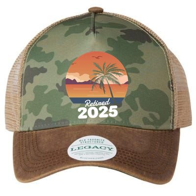 Retired 2025 Beach Palm Tree Summer Vibes Legacy Tie Dye Trucker Hat