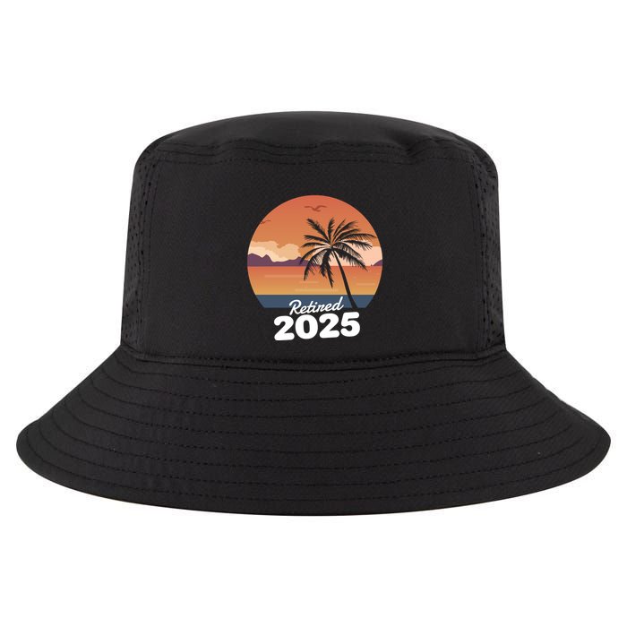 Retired 2025 Beach Palm Tree Summer Vibes Cool Comfort Performance Bucket Hat
