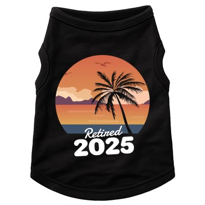 Retired 2025 Beach Palm Tree Summer Vibes Doggie Tank
