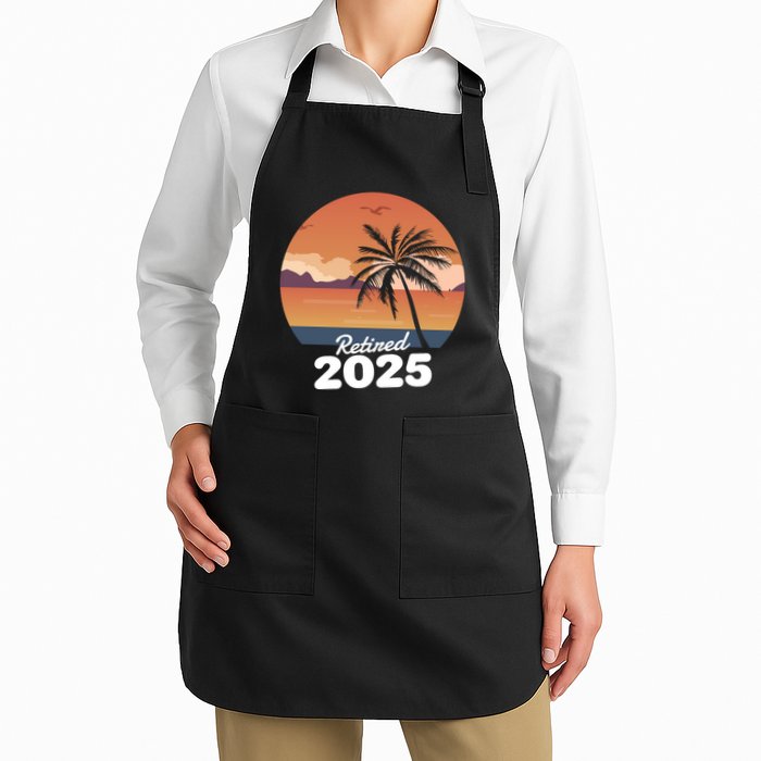 Retired 2025 Beach Palm Tree Summer Vibes Apron