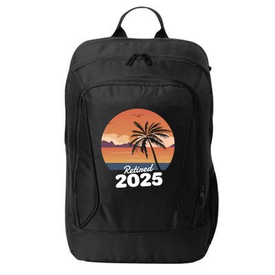Retired 2025 Beach Palm Tree Summer Vibes City Backpack