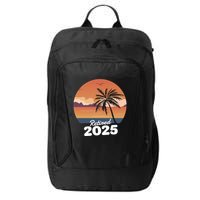 Retired 2025 Beach Palm Tree Summer Vibes City Backpack