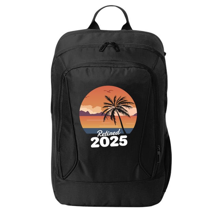 Retired 2025 Beach Palm Tree Summer Vibes City Backpack