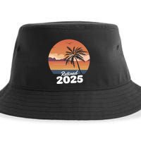 Retired 2025 Beach Palm Tree Summer Vibes Sustainable Bucket Hat