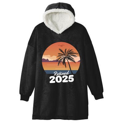 Retired 2025 Beach Palm Tree Summer Vibes Hooded Wearable Blanket