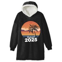 Retired 2025 Beach Palm Tree Summer Vibes Hooded Wearable Blanket