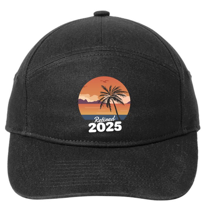 Retired 2025 Beach Palm Tree Summer Vibes 7-Panel Snapback Hat