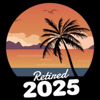 Retired 2025 Beach Palm Tree Summer Vibes 7-Panel Snapback Hat