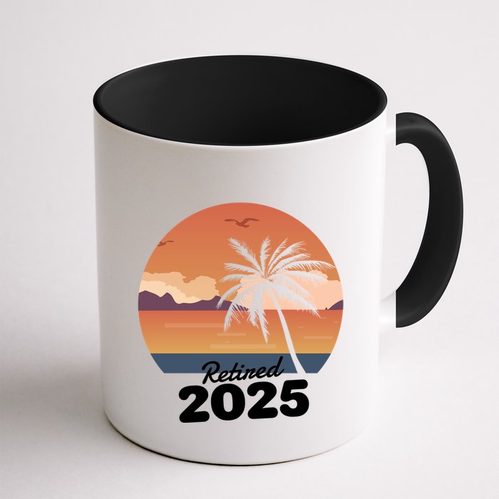 Retired 2025 Beach Palm Tree Summer Vibes Mug