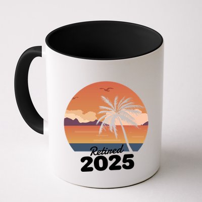 Retired 2025 Beach Palm Tree Summer Vibes Mug