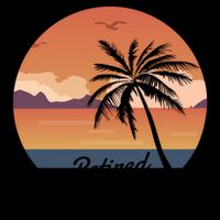 Retired 2025 Beach Palm Tree Summer Vibes Mug