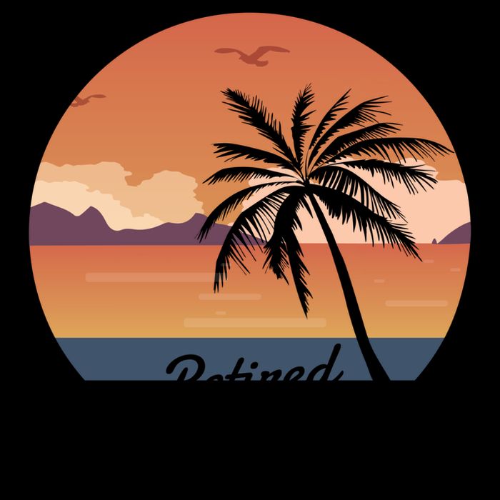 Retired 2025 Beach Palm Tree Summer Vibes Mug