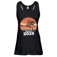 Retired 2025 Beach Palm Tree Summer Vibes Ladies Essential Flowy Tank