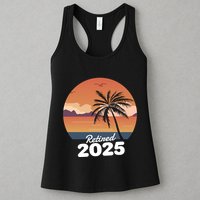 Retired 2025 Beach Palm Tree Summer Vibes Womens Tank Top
