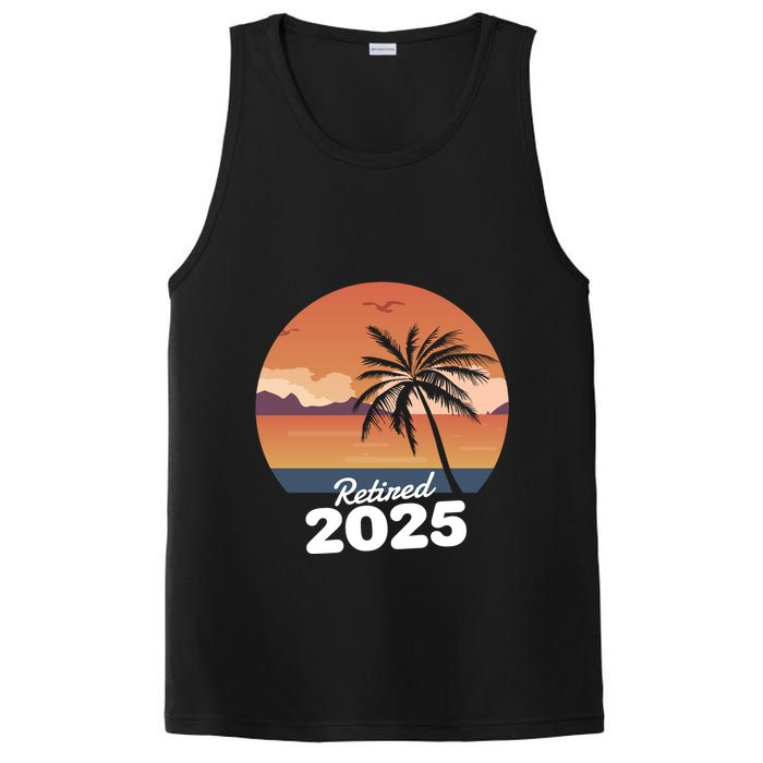 Retired 2025 Beach Palm Tree Summer Vibes PosiCharge Competitor Tank