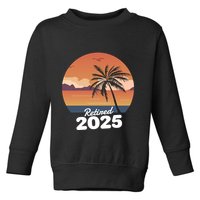 Retired 2025 Beach Palm Tree Summer Vibes Toddler Sweatshirt