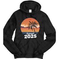 Retired 2025 Beach Palm Tree Summer Vibes Tie Dye Hoodie