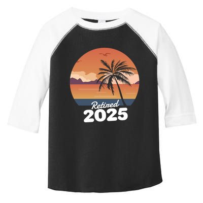 Retired 2025 Beach Palm Tree Summer Vibes Toddler Fine Jersey T-Shirt