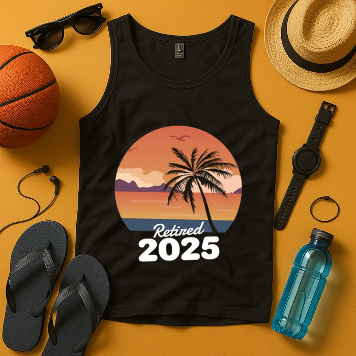 Retired 2025 Beach Palm Tree Summer Vibes Tank Top