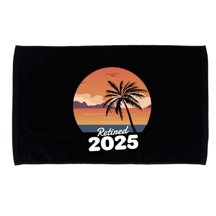 Retired 2025 Beach Palm Tree Summer Vibes Microfiber Hand Towel