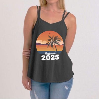 Retired 2025 Beach Palm Tree Summer Vibes Women's Strappy Tank