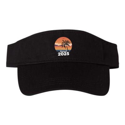 Retired 2025 Beach Palm Tree Summer Vibes Valucap Bio-Washed Visor