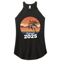 Retired 2025 Beach Palm Tree Summer Vibes Women's Perfect Tri Rocker Tank