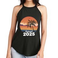Retired 2025 Beach Palm Tree Summer Vibes Women's Perfect Tri Rocker Tank