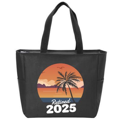 Retired 2025 Beach Palm Tree Summer Vibes Zip Tote Bag