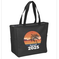 Retired 2025 Beach Palm Tree Summer Vibes Zip Tote Bag