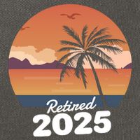 Retired 2025 Beach Palm Tree Summer Vibes Cotton Canvas Backpack