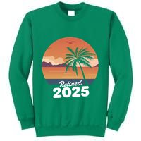 Retired 2025 Beach Palm Tree Summer Vibes Sweatshirt