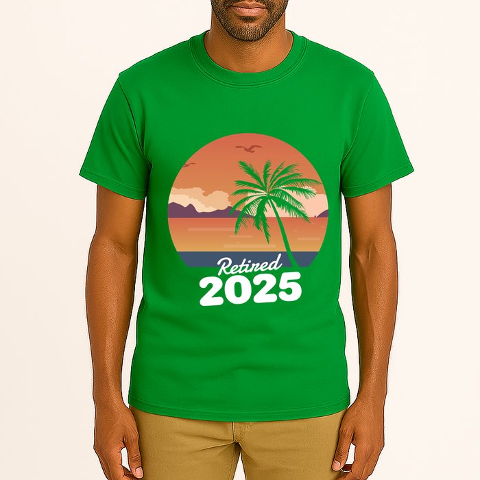 Retired 2025 Beach Palm Tree Summer Vibes Tall T-Shirt