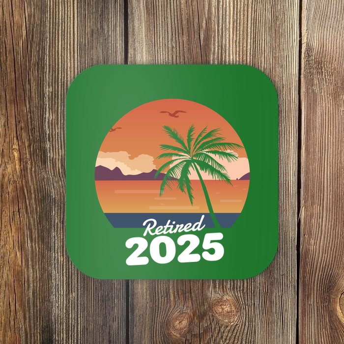Retired 2025 Beach Palm Tree Summer Vibes Coaster