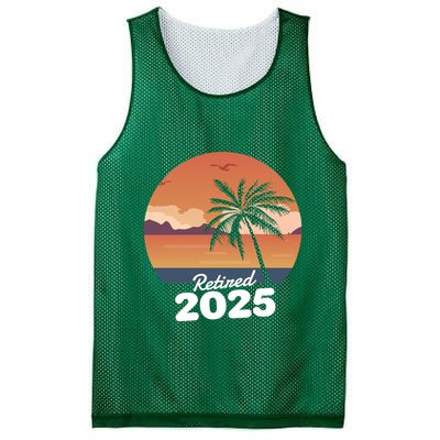 Retired 2025 Beach Palm Tree Summer Vibes Mesh Reversible Basketball Jersey Tank