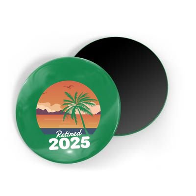 Retired 2025 Beach Palm Tree Summer Vibes Magnet