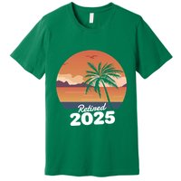 Retired 2025 Beach Palm Tree Summer Vibes Premium T-Shirt