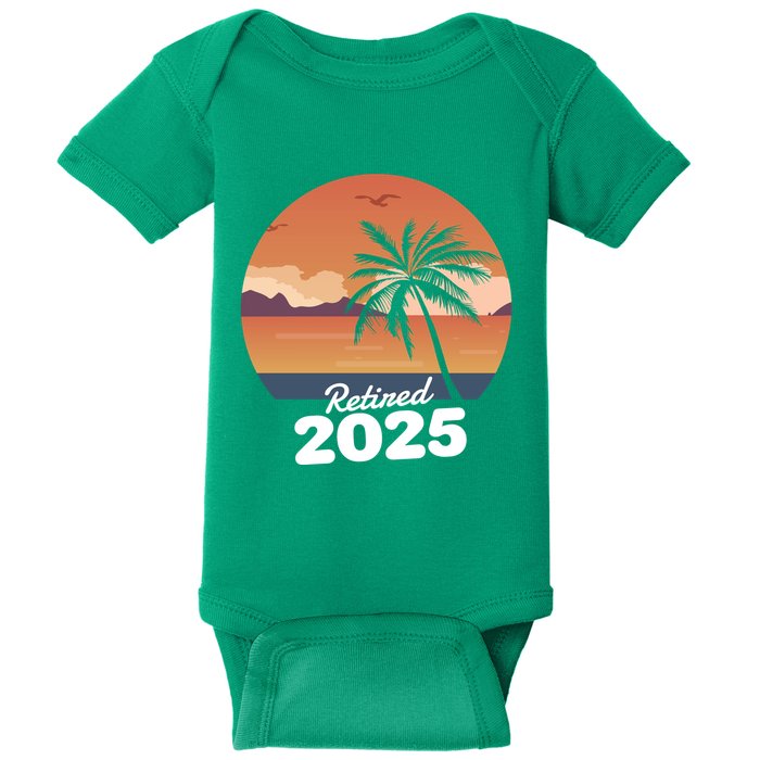 Retired 2025 Beach Palm Tree Summer Vibes Baby Bodysuit