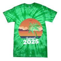Retired 2025 Beach Palm Tree Summer Vibes Tie-Dye T-Shirt
