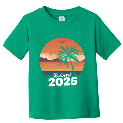 Retired 2025 Beach Palm Tree Summer Vibes Toddler T-Shirt