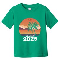 Retired 2025 Beach Palm Tree Summer Vibes Toddler T-Shirt