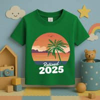 Retired 2025 Beach Palm Tree Summer Vibes Toddler T-Shirt