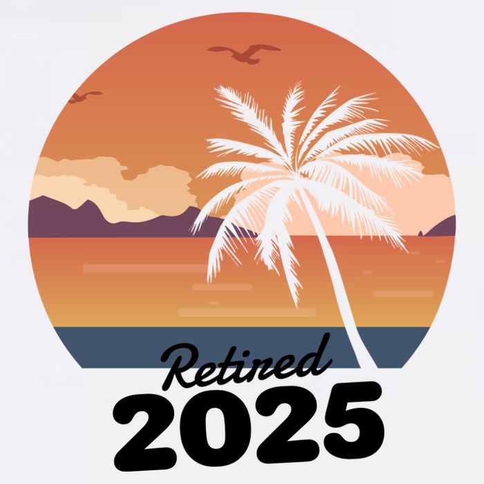 Retired 2025 Beach Palm Tree Summer Vibes Garment-Dyed Sweatshirt