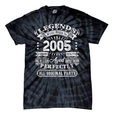 Retro 2005 Birthday 19th Bday Vintage 19 Year Old Tie-Dye T-Shirt