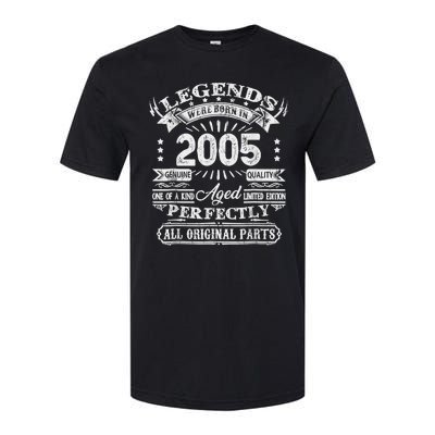 Retro 2005 Birthday 19th Bday Vintage 19 Year Old Softstyle CVC T-Shirt