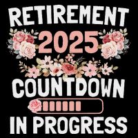 Retirement 2025 Countdown In Progress Drawstring Bag