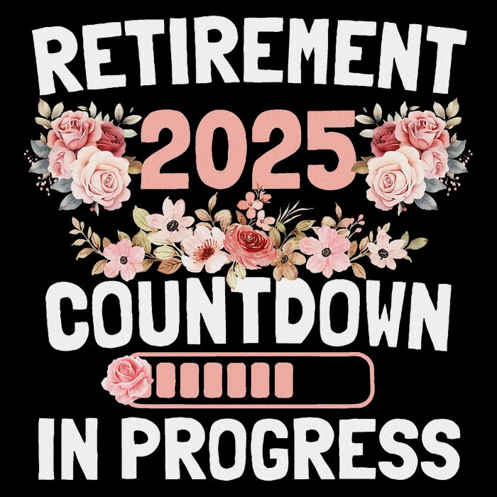Retirement 2025 Countdown In Progress Drawstring Bag